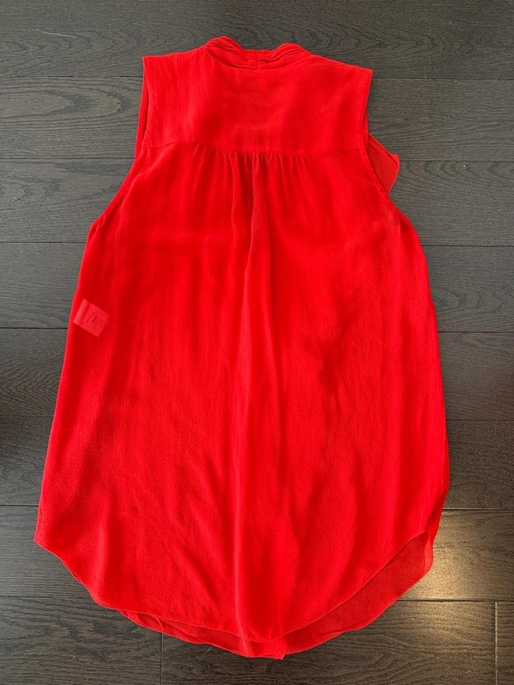 Babaton red silk Ainsley top XS - Picture 3 of 3